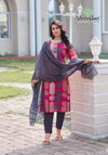 Vaniska Festival Vol 2 Modal Chanderi Printed Kurti Bottom With